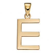 Gold Letter 'E' Pendant (GP 2204)